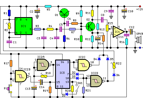 кукушка схема звуковой генератор 