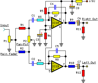 Основной модуль смеситель схема