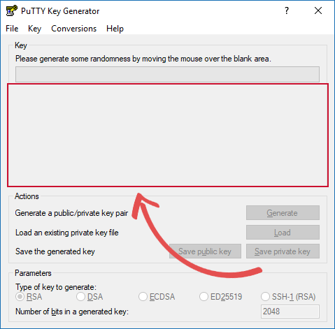 Ключи SSH для Raspberry Pi Ключ генерации PuttyGen