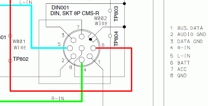 Alpine- CDM9807RB-radio-conector-audio-input