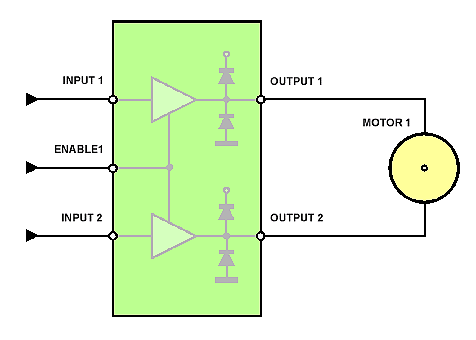 Схема драйвера двигателей