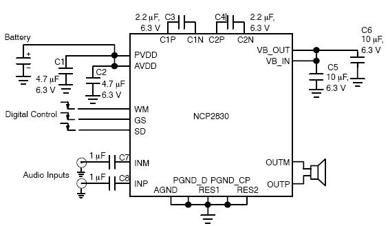 усилитель NCP2830