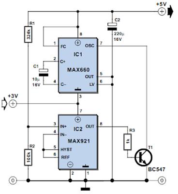 Inductorless 3-to-5 Volts 