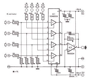 audio mixer diagram