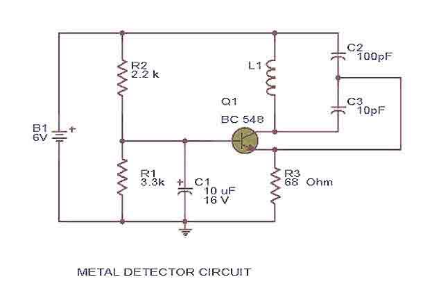 Metal detector BC548