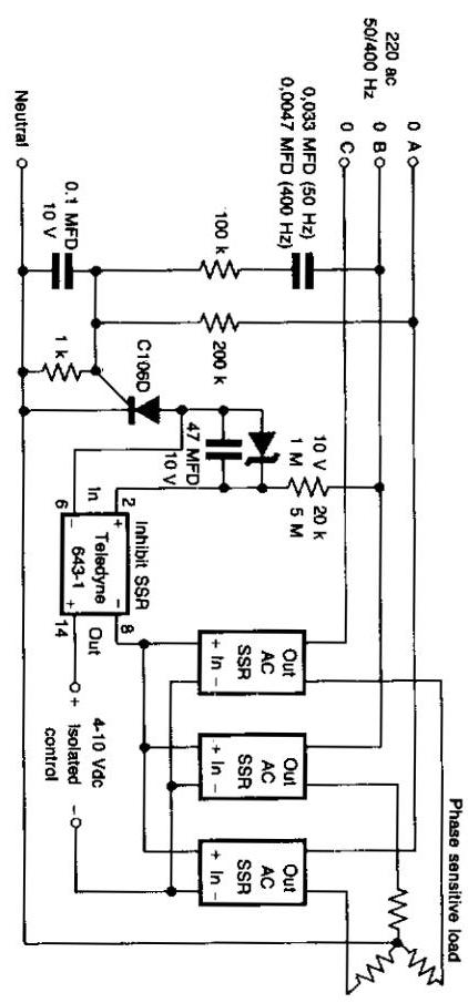 Phase sequence detector - schematic