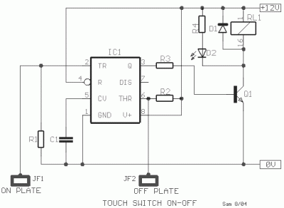 on off touch switch 