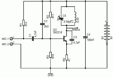 FM-передатчик с 2N2218