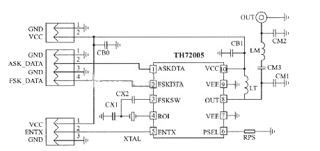 Передающая цепь FSK / ASK 315 МГц
