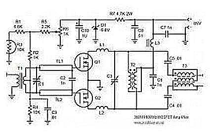 Линейный усилитель MOSFET 300 Вт / 50 МГц