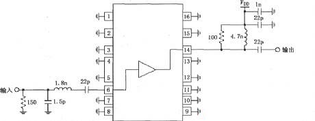1930 ~ 1990 МГц узкополосная линейная схема усиления, состоящая из RF2320