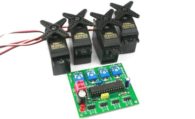 4-КАНАЛ-RC-SERVO-CONTROLLER