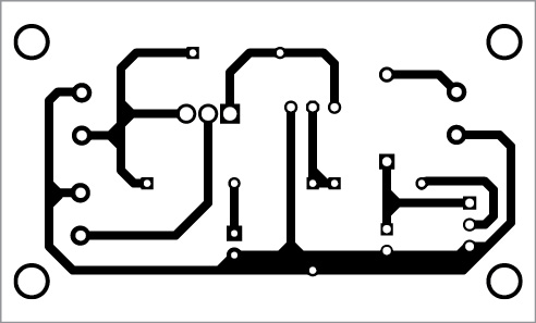 PCB фактического размера переключателя SSR для обнаружения движения PIR